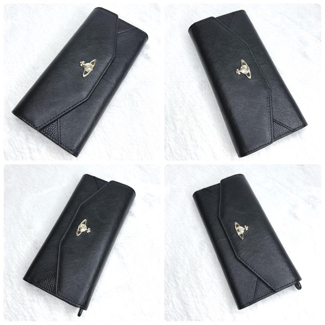 Vivienne Westwood オーブ金具 エンボスレザー 三つ折り財布