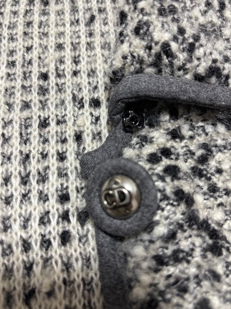 Christian Dior グレー系 ニットコート M