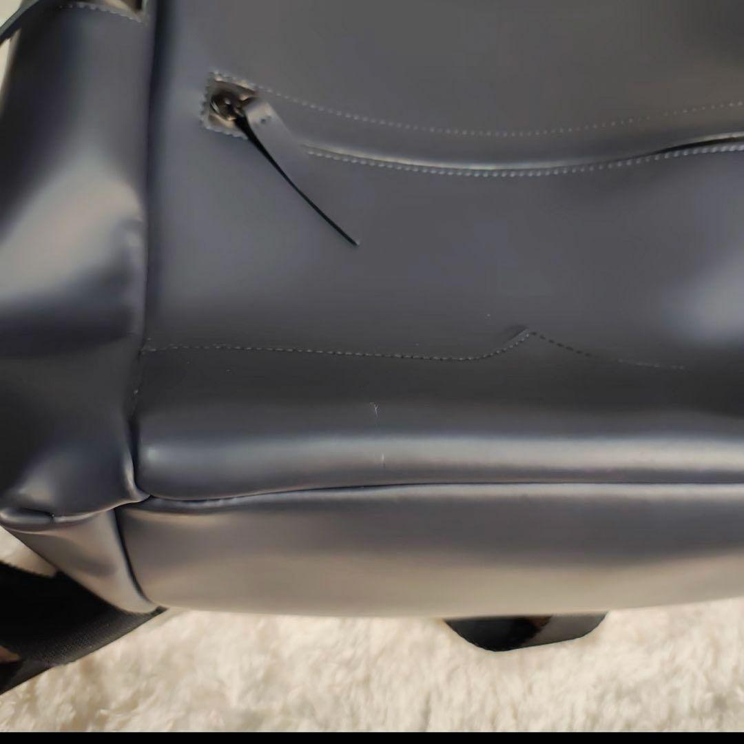 HUNTER トップクリップ ラバーコーティング レザー ネイビー