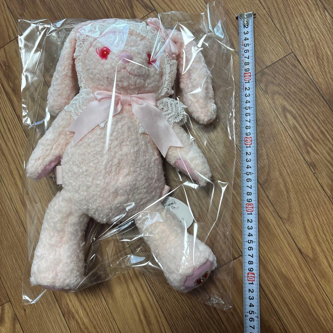 新品 BABY うさくみゃリュックミニ ピンク×ピンク、実物写真あり、42cm