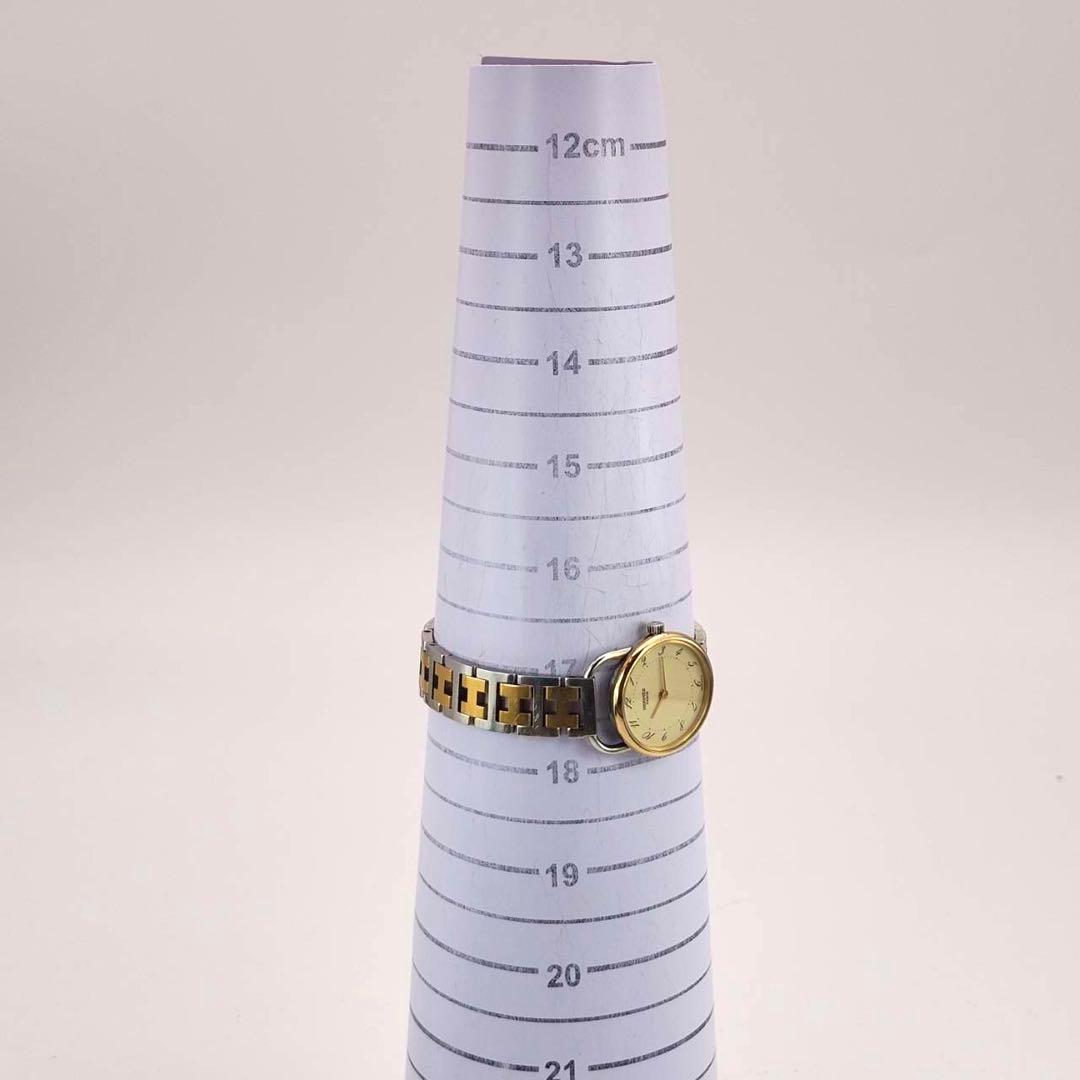 エルメス アルソー 腕時計　レディース　ゴールド　シルバー　Hベルト　アイボリー