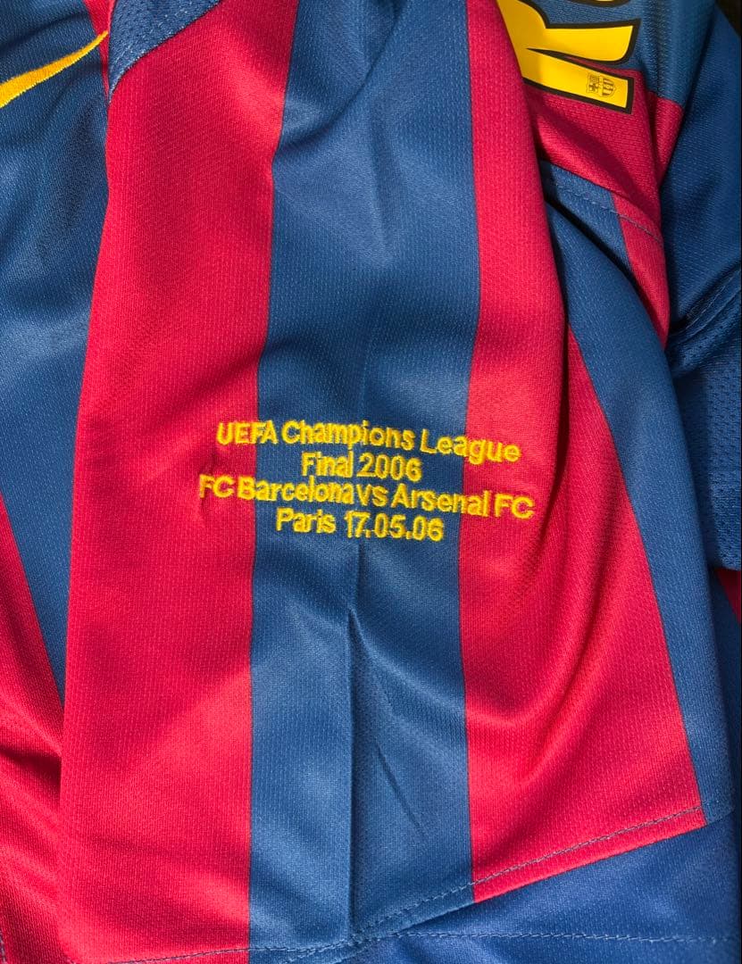 【新品未使用】ロナウジーニョ バルセロナ 06 CL決勝 ユニフォーム NIKE