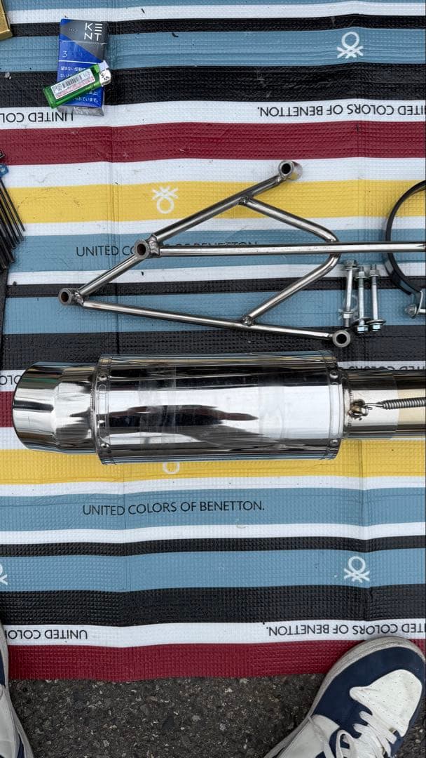 スズキ　スカイウェイブ250CJ43A(B)カチ上げマフラー