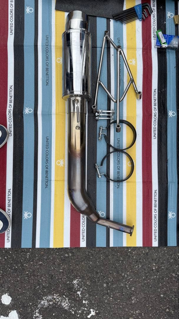 スズキ　スカイウェイブ250CJ43A(B)カチ上げマフラー