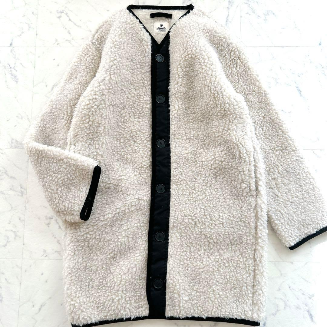 COLD BREAKER コールドブレーカー ウールボア コート ロング丈 36