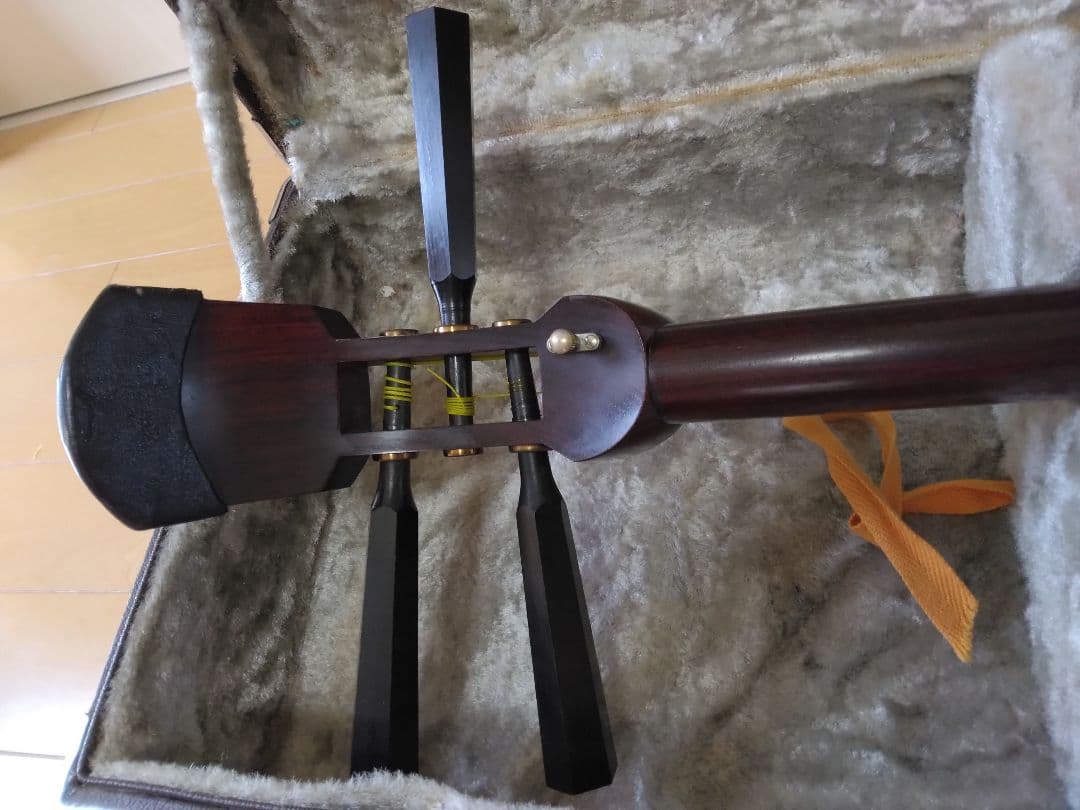 青空　　中棹三味線 撥 小物付き