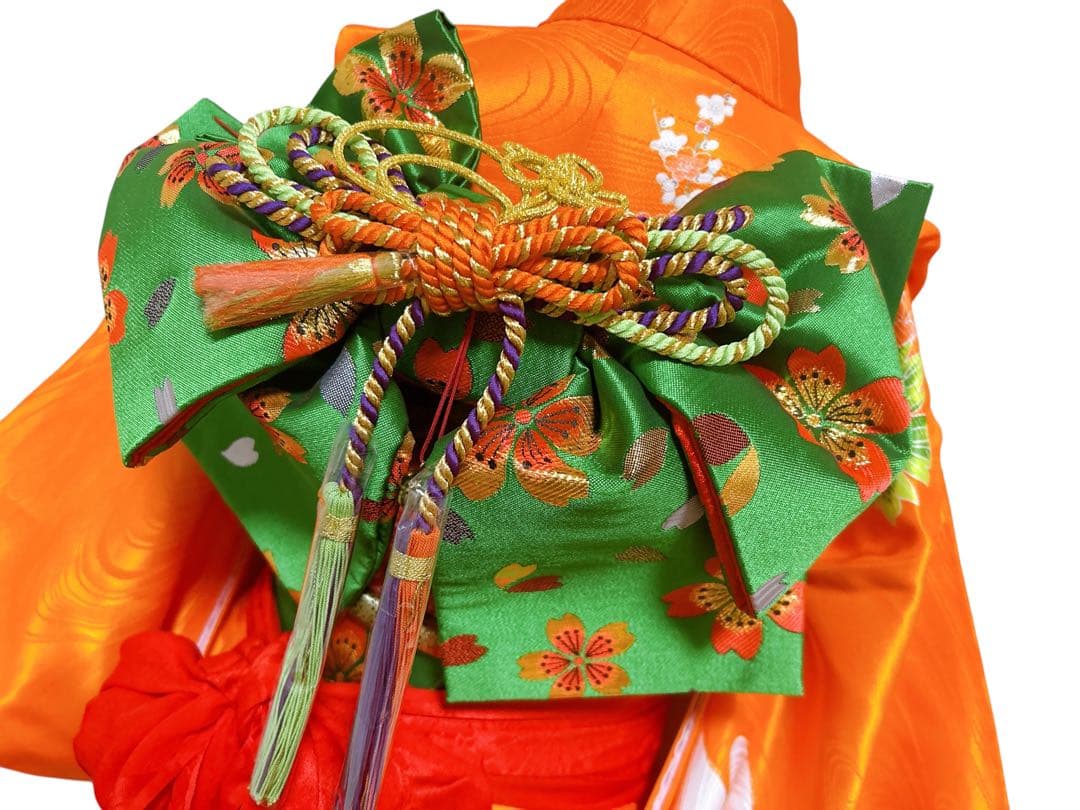 お買い得品♡七五三　7歳　女の子　フルセット　一式　朱色系