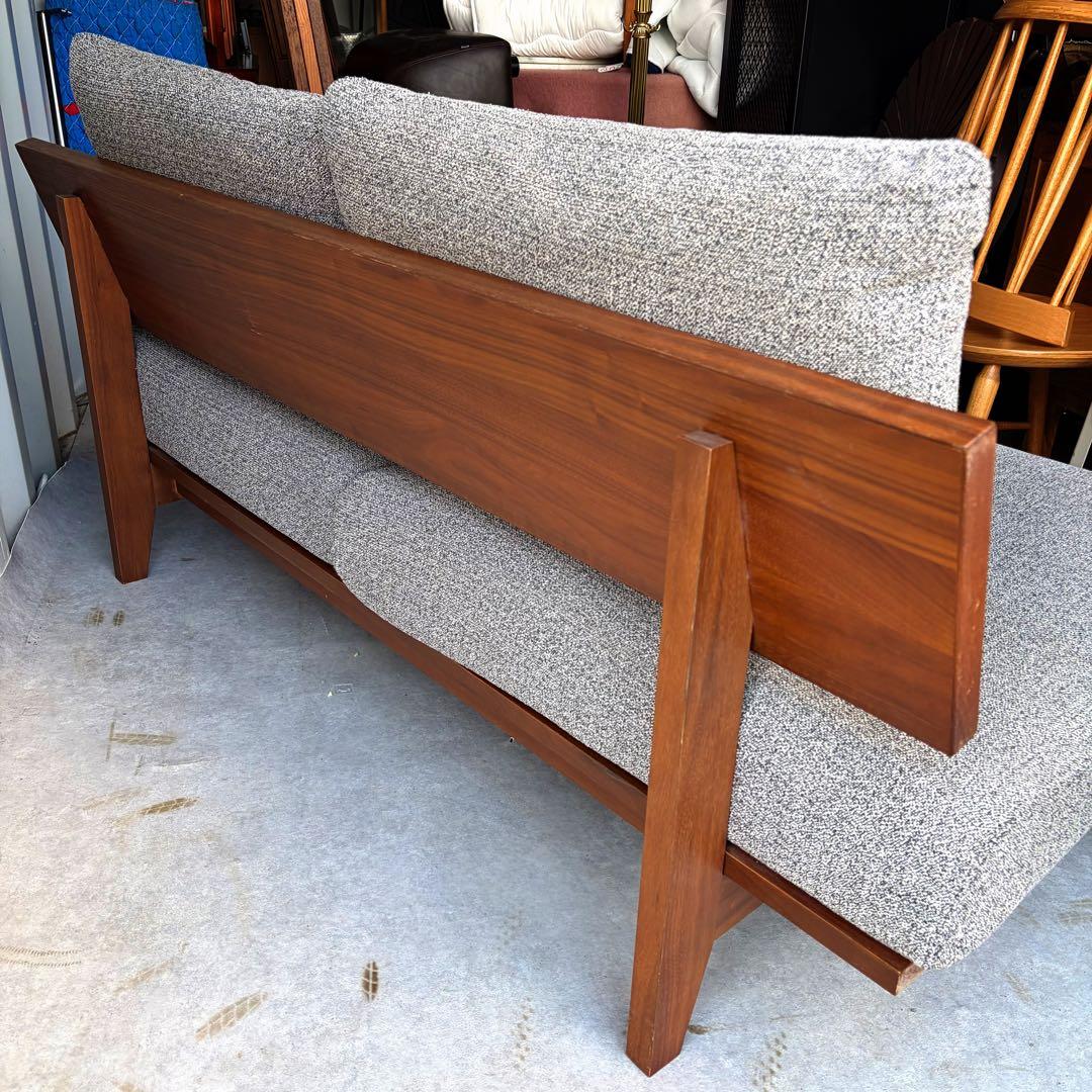 取付無料！シギヤマ家具 天然木ナチュラルファブリックリビングダイニングソファ✨