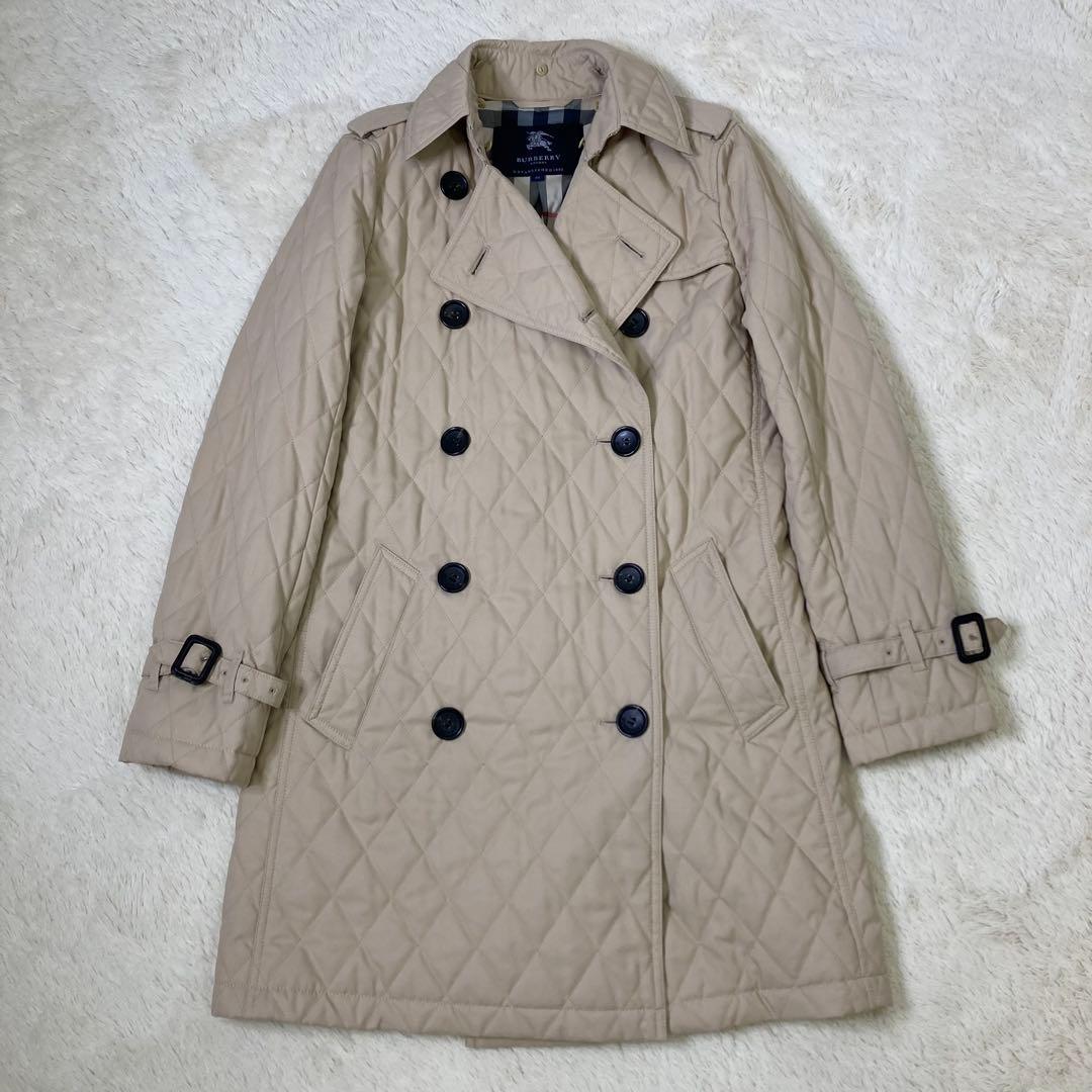 BURBERRY LONDON キルティング トレンチコート ノバチェック 38