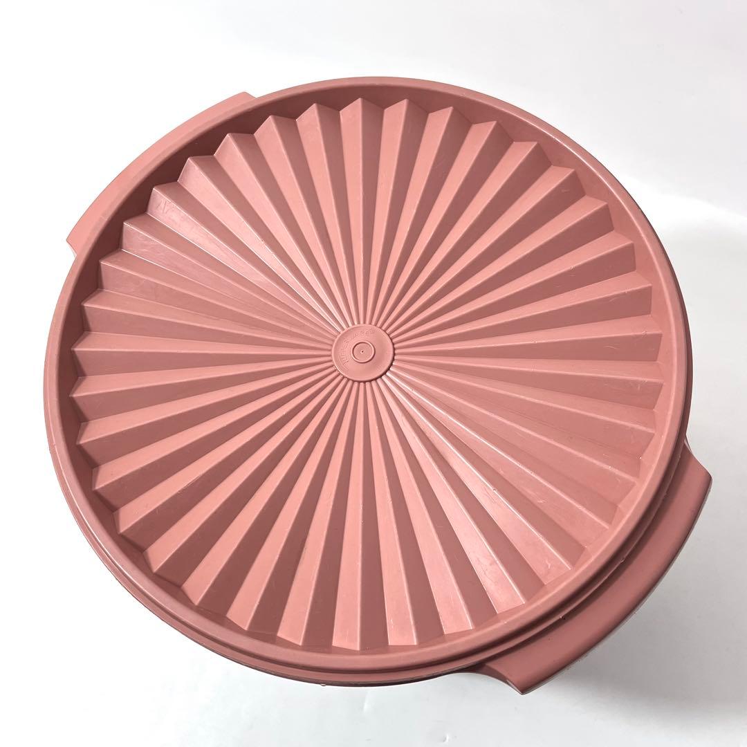 て43【特大サイズ】タッパーウェア マキシクイーンデコレーター サーモンピンク