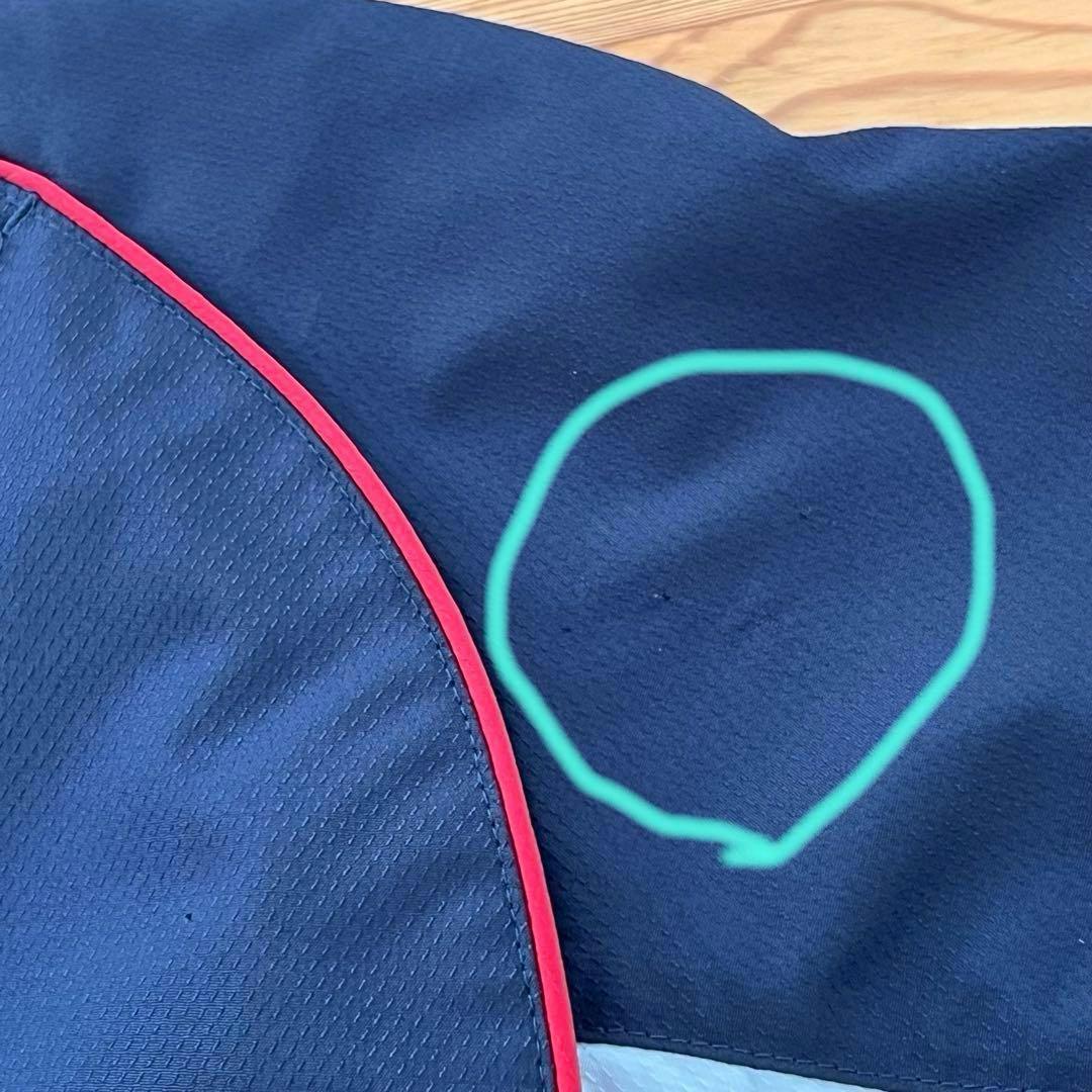 MIZUNO ミズノ ウォームアップウェア 上下セット サイズS 紺色×赤×白