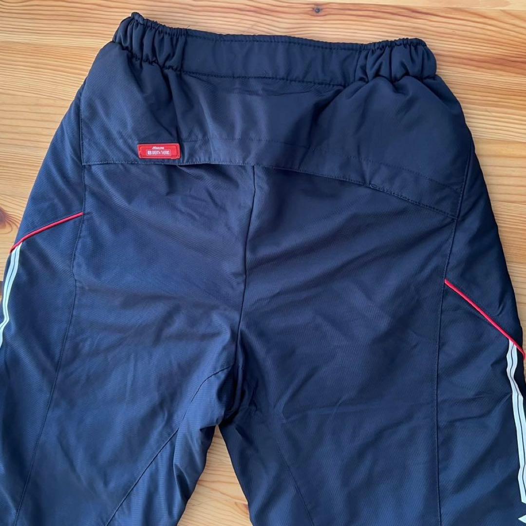 MIZUNO ミズノ ウォームアップウェア 上下セット サイズS 紺色×赤×白