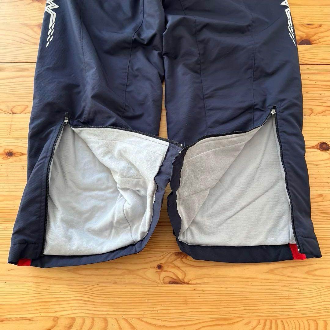 MIZUNO ミズノ ウォームアップウェア 上下セット サイズS 紺色×赤×白