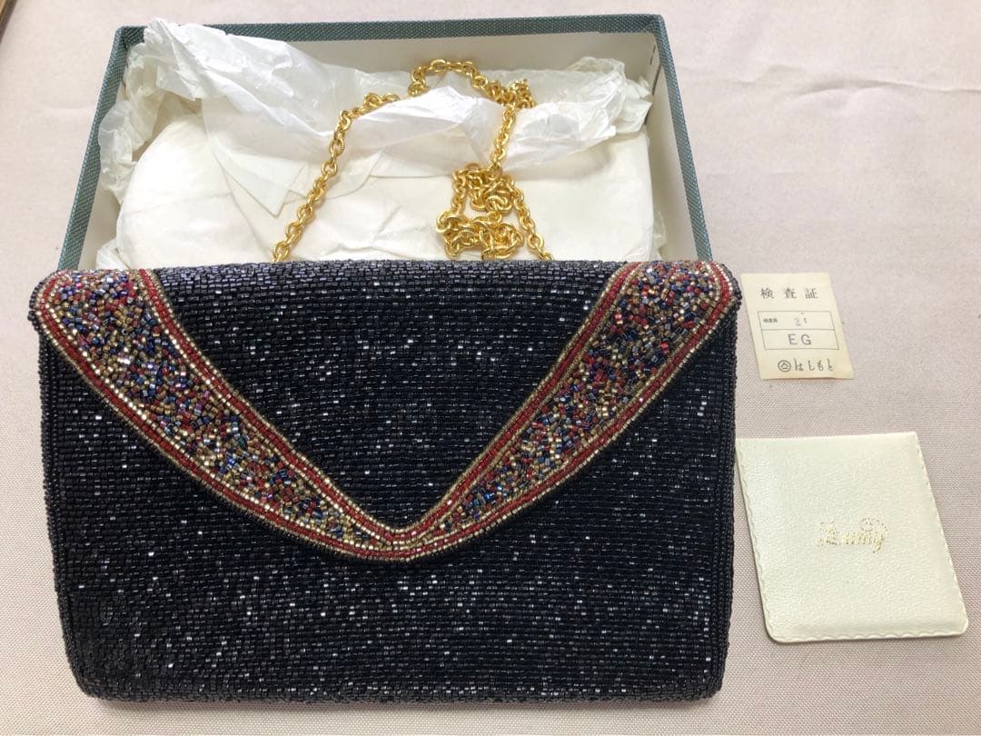 フォーマルビーズバック　はしもとlumy 黒