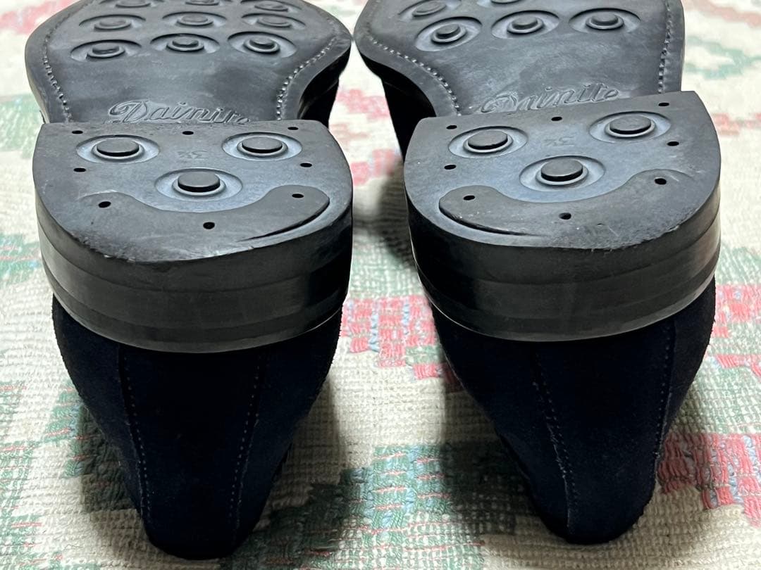 中古Berwickネイビー スエード タッセルローファーUK7 バーウィック