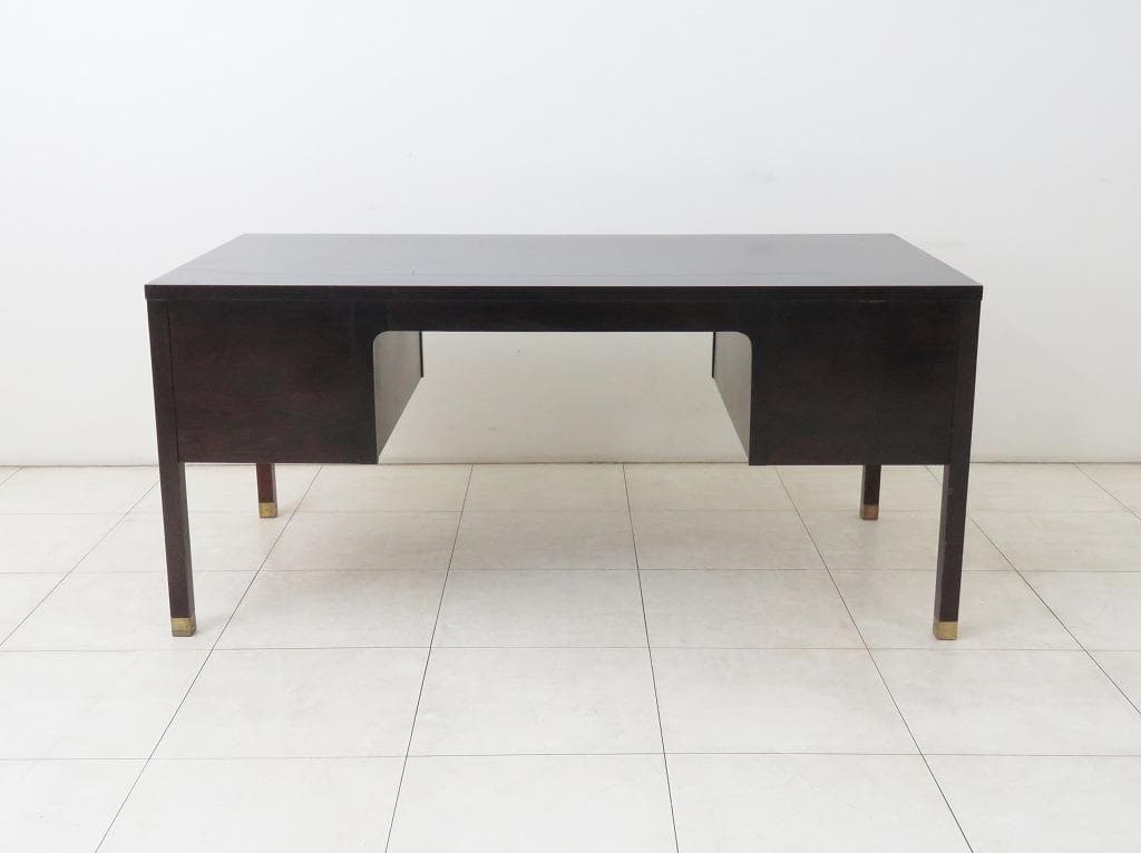 ヒッコリーチェア デスク 両袖机 マホガニー材 エグゼクティブ プレジデント