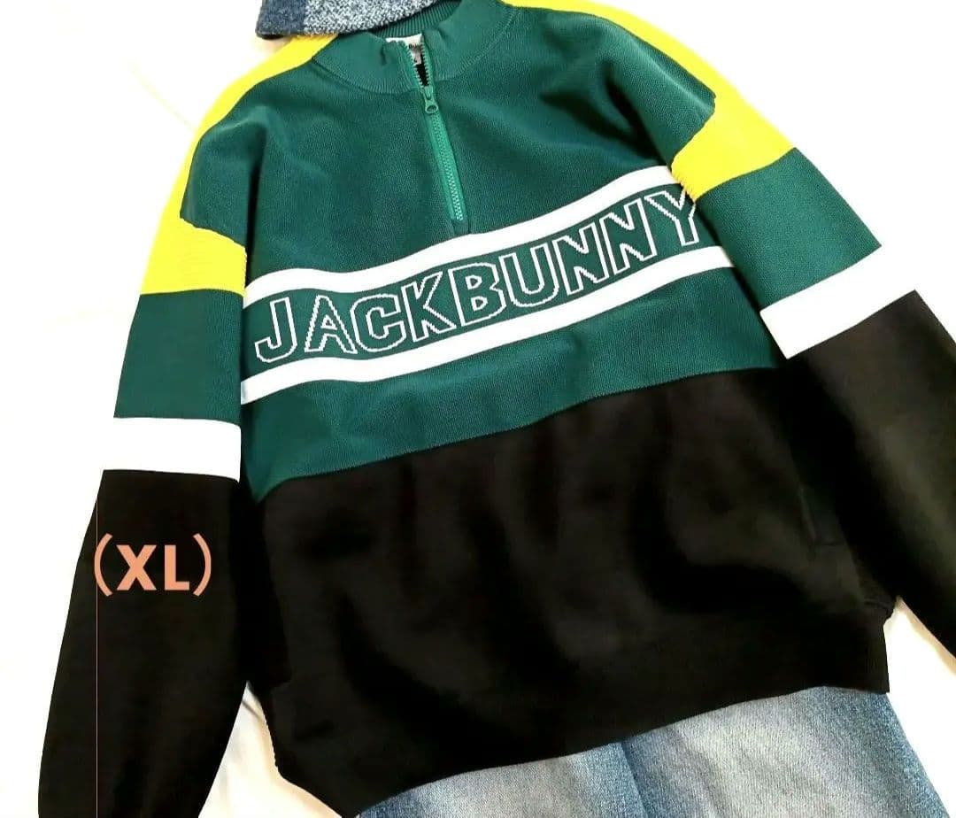 新品・タグ無し　Jack Bunny!! ゴルフウェア　ハーフジッパーセーター