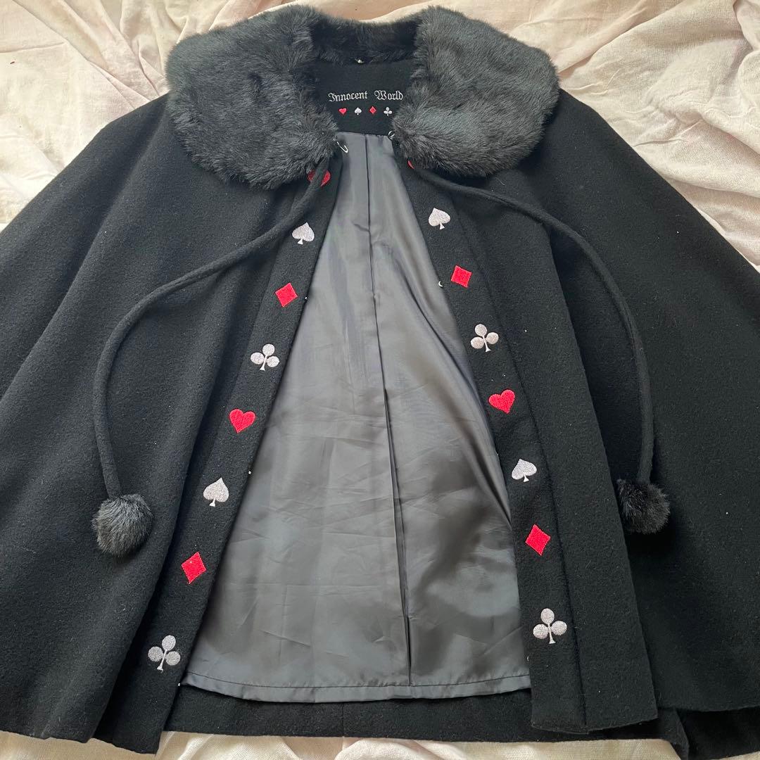 【襟取外可能】Innocent World トランプ柄 ケープ　ポンチョ　イノワ