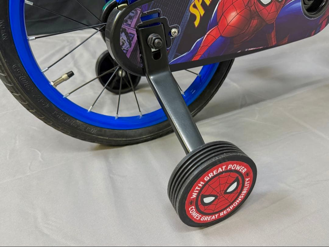 16インチ SPIDER-MAN 子供用自転車 補助輪付き サスペンション付き