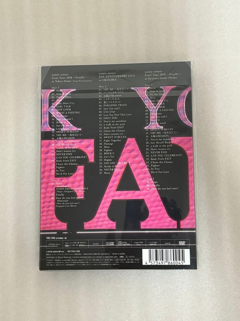 新品　安室奈美恵Finally初回限定盤DVD nanacoカード