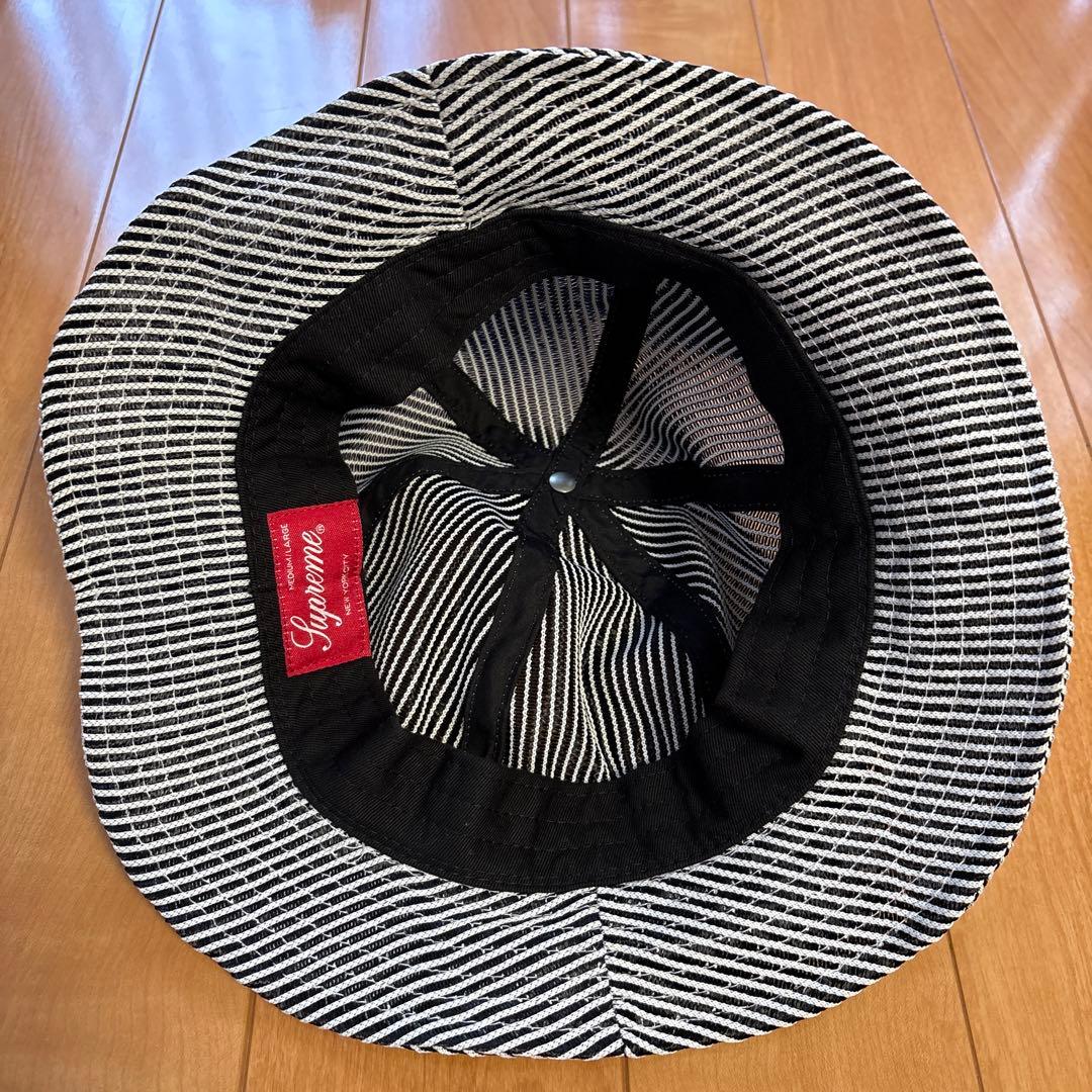 帽子 supreme stripe mesh bell hat M/L
