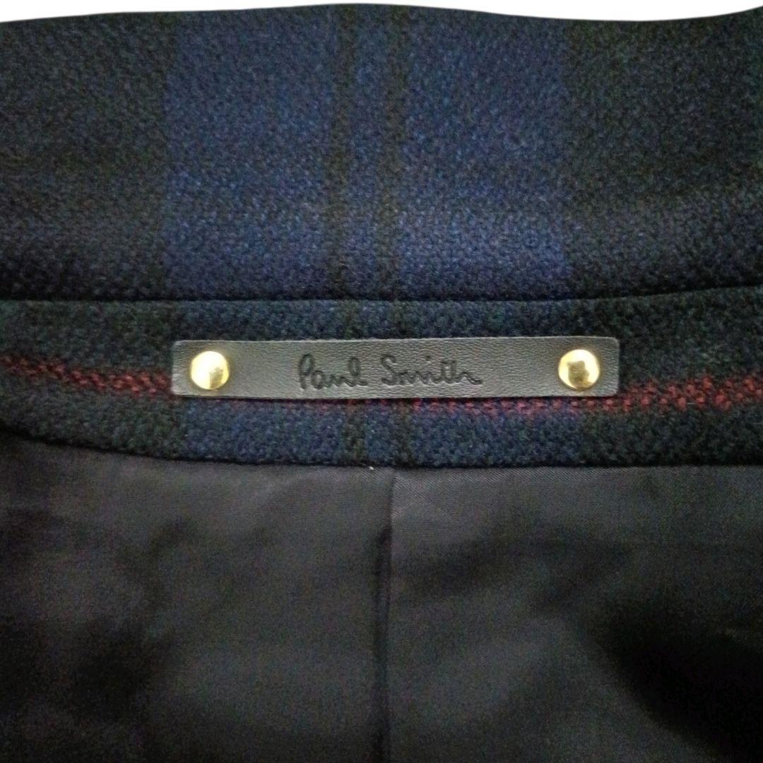 ✨Paul Smith 18AW ラムレザー切替 ダブルブレストチェスターコート