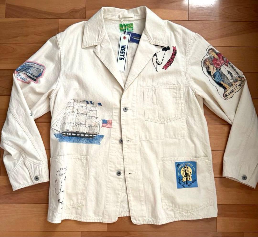 WESTOVERALLS メモリアル カバーオール F-TYPE エクリュ