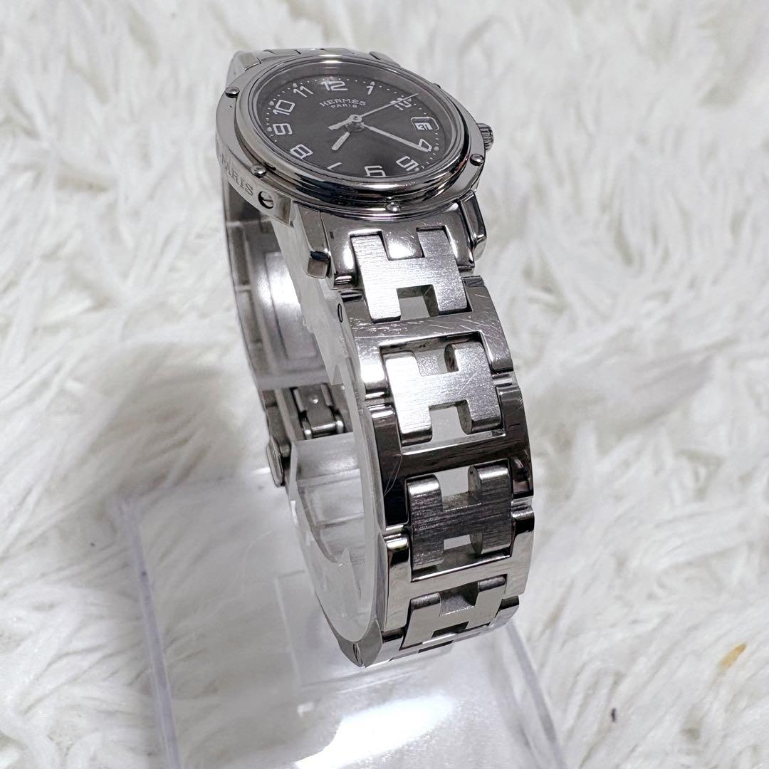 ✨極美品✨HERMES エルメス クリッパー 3針 デイト Hロゴ 純正ベルト