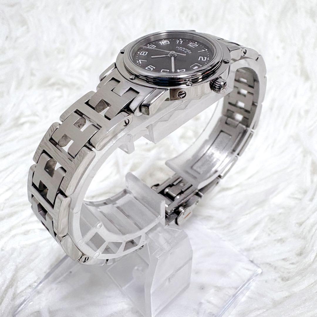 ✨極美品✨HERMES エルメス クリッパー 3針 デイト Hロゴ 純正ベルト