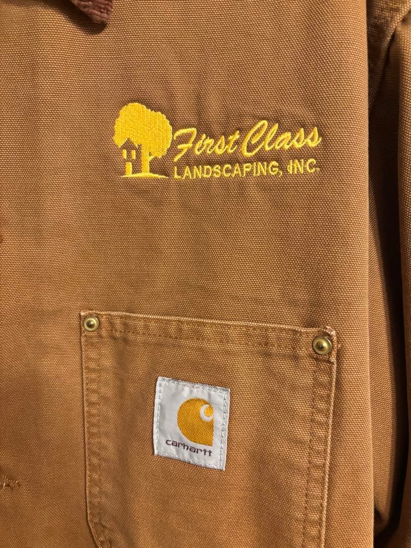 Carhartt カーハート チョアコート カバーオール L 企業ロゴ USA