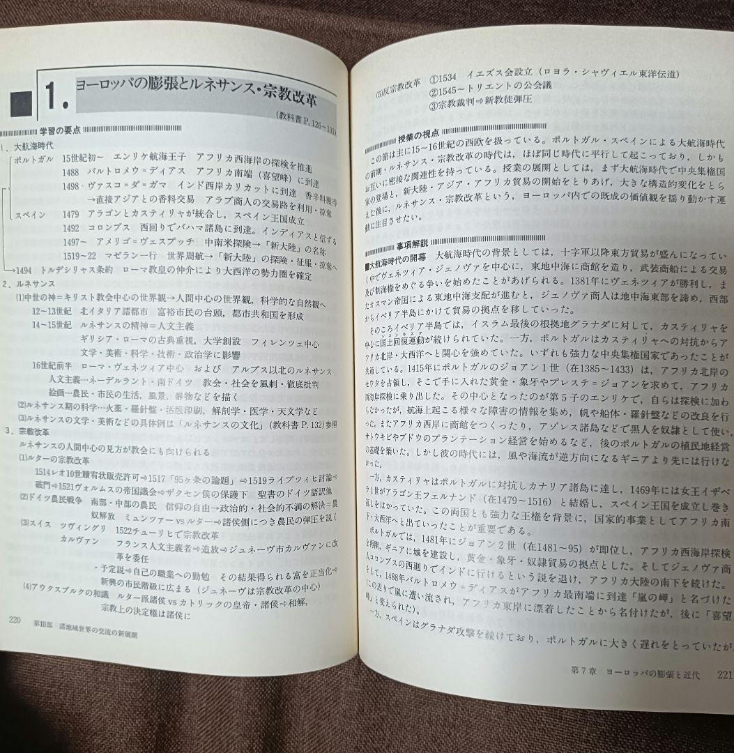 三省堂 世界史B 改訂版 指導資料