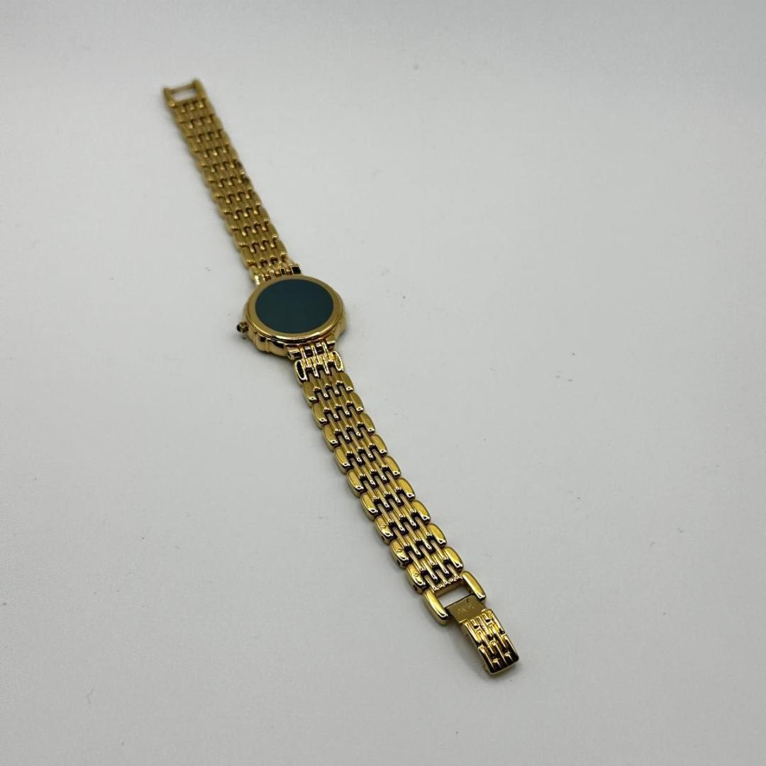 SEIKO　エクセリーヌ ダイヤベゼル レディース クオーツ 腕時計 ゴールド