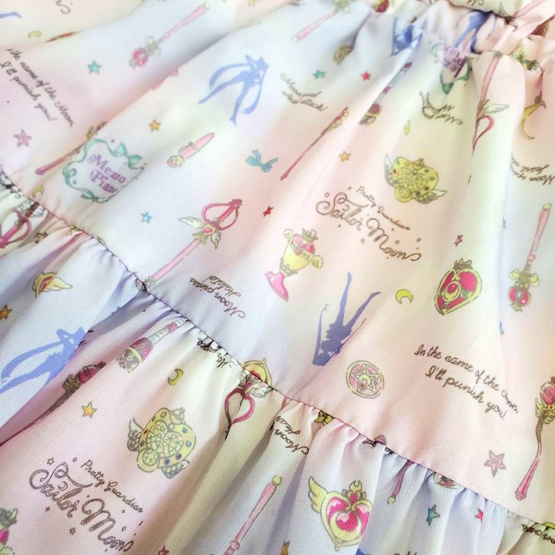 売約済み　専用メゾピアノ×セーラームーン　フリル ティアードドッキングワンピース