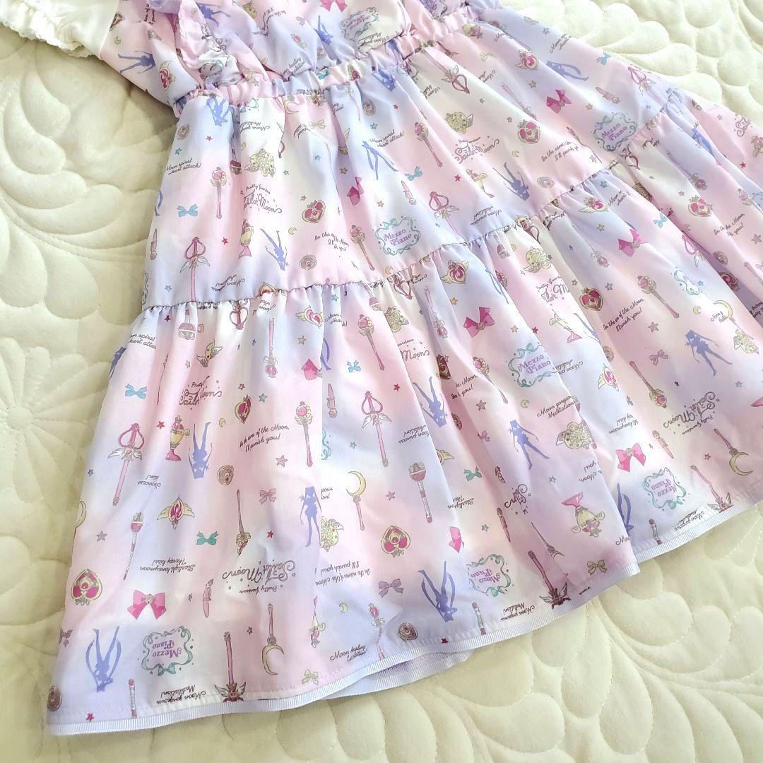 売約済み　専用メゾピアノ×セーラームーン　フリル ティアードドッキングワンピース