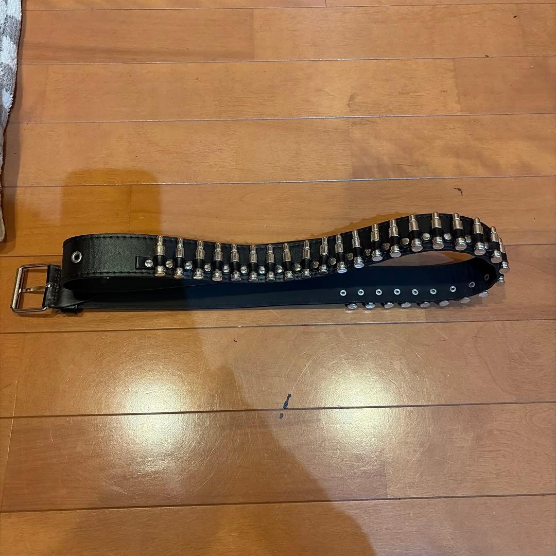 REFLEM レムレ厶 弾丸ベルト付きフリルスカートブラック