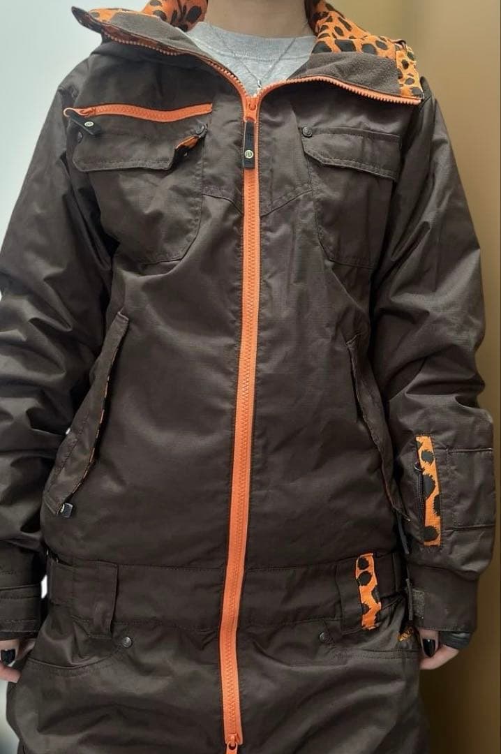 ESTIVO スノーボードウェア MENS Mサイズ ブラウン ×オレンジ