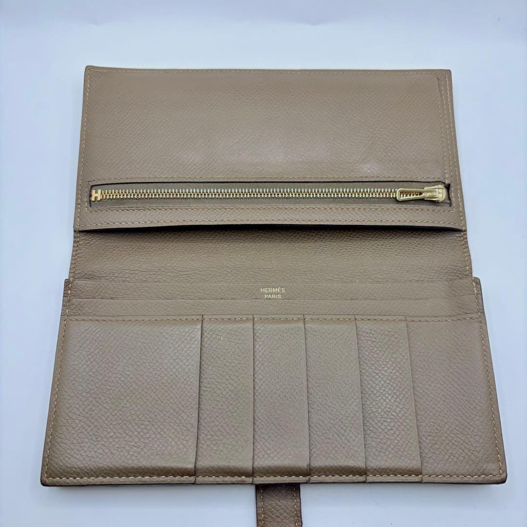 大人気✨HERMES エルメス　長財布　エトゥープ　箱付き　正規品
