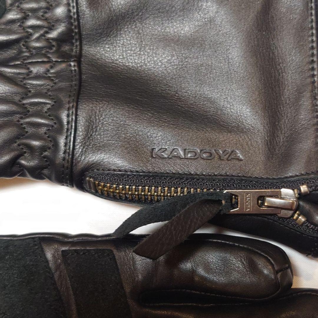 【極美品】カドヤ ガントレット-パデッド ウィンターグローブ ブラック L