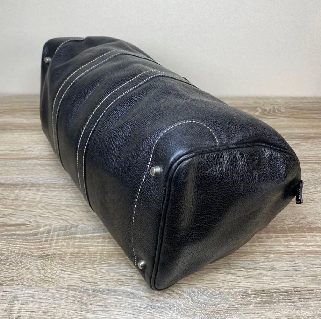 セラピアン　ボストンバック　ハンドバック　レザー　ブラック