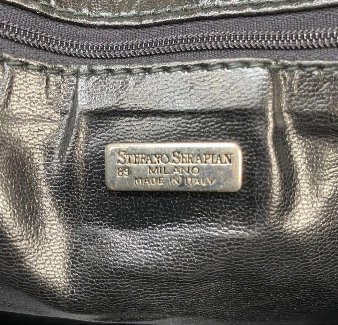 セラピアン　ボストンバック　ハンドバック　レザー　ブラック