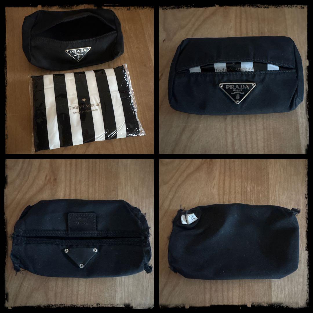 PRADA プラダ ティッシュケース　ギャランティカード　あり