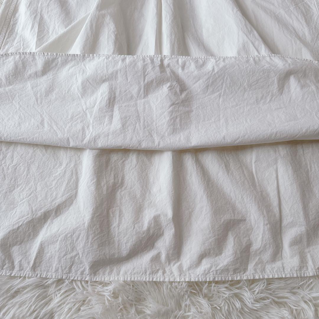 完売品✨美品✨かぐれ コットンシルクシャツワンピース バンドカラー ロング