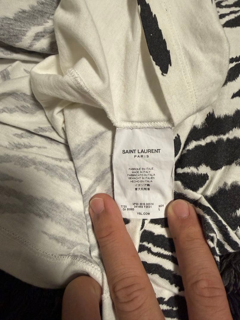 SAINT LAURENT トラ柄 Tシャツ