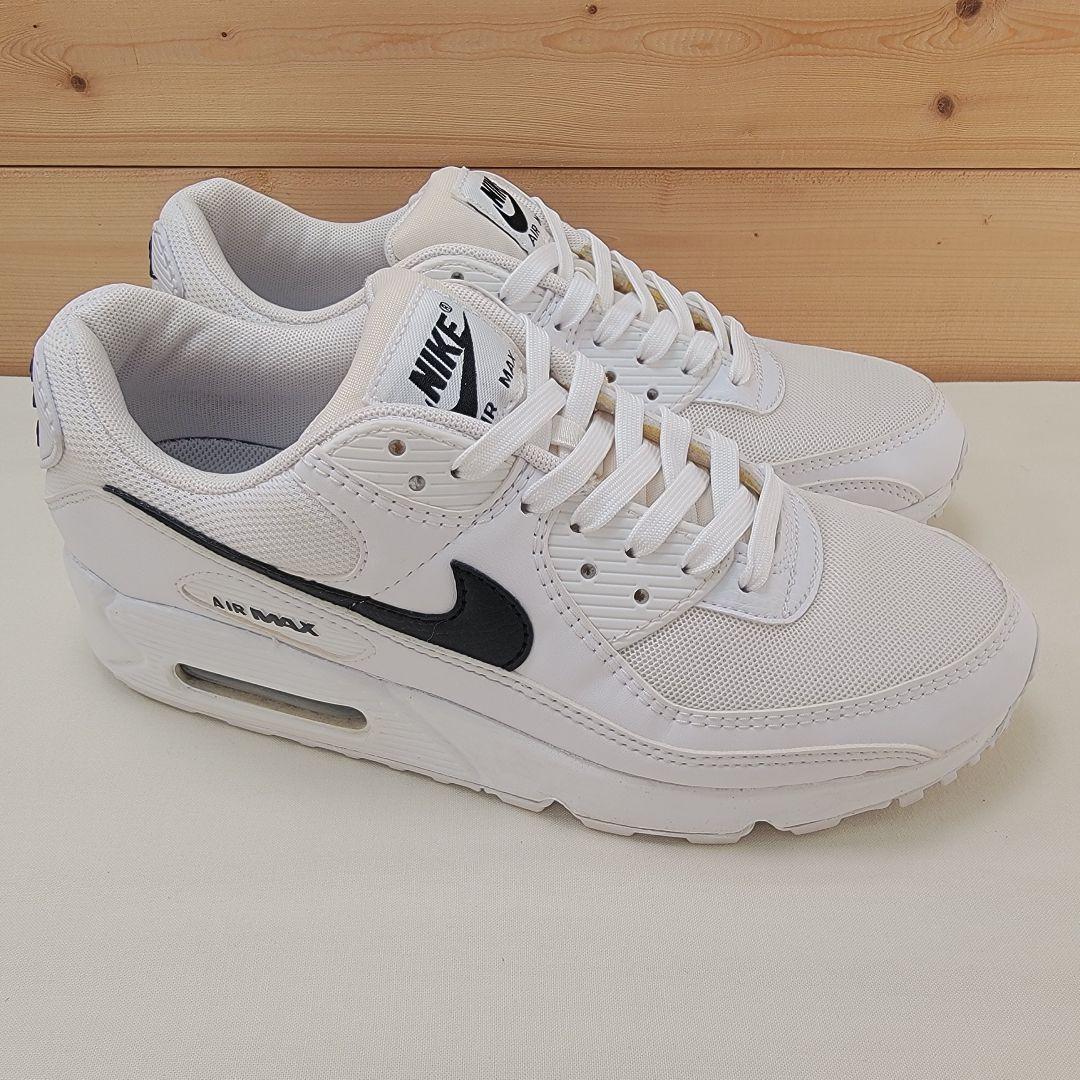 ナイキ ウィメンズ エアマックス 90 ホワイト/ブラック 25.5cm