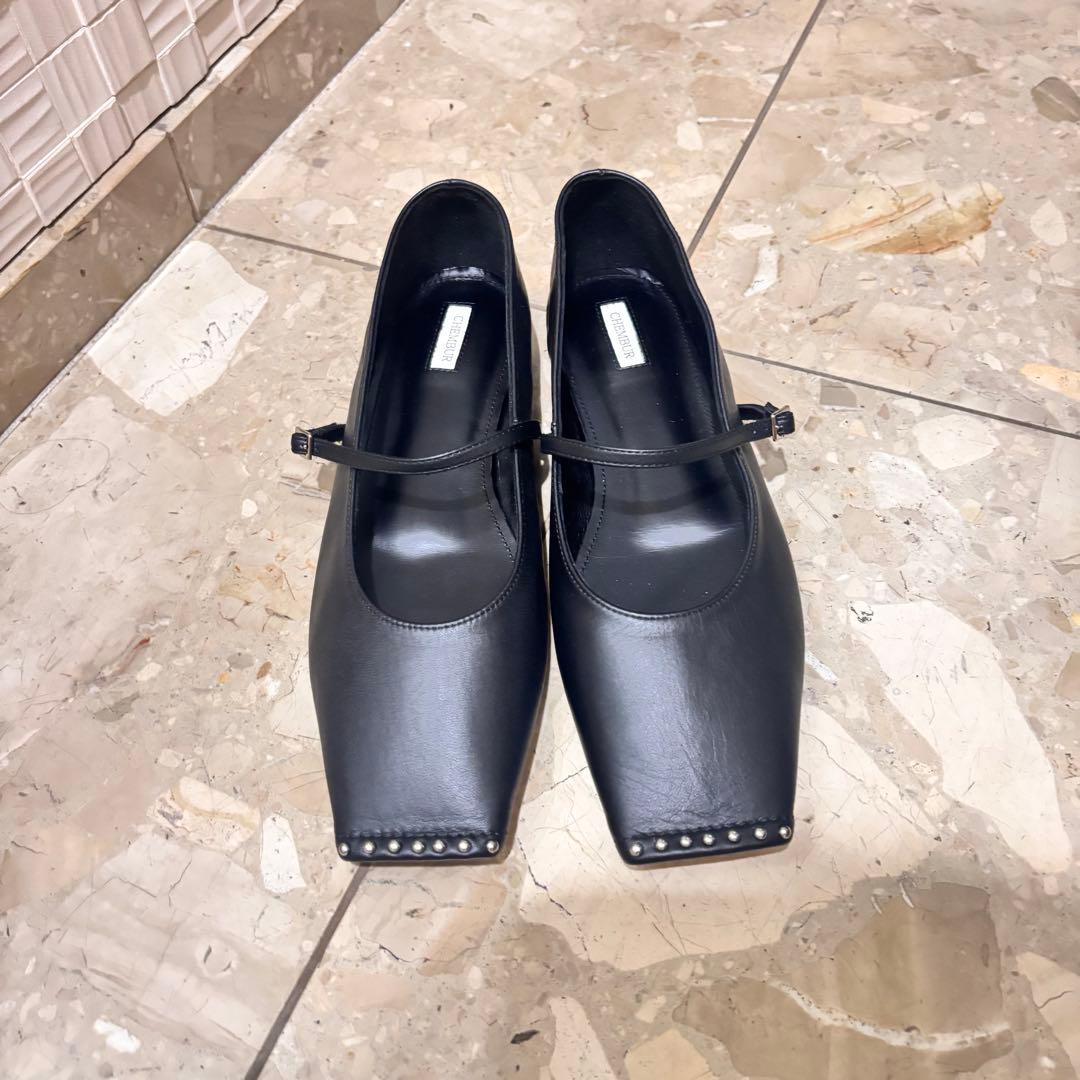 CHEMBUR ブラック メリージェーン　37