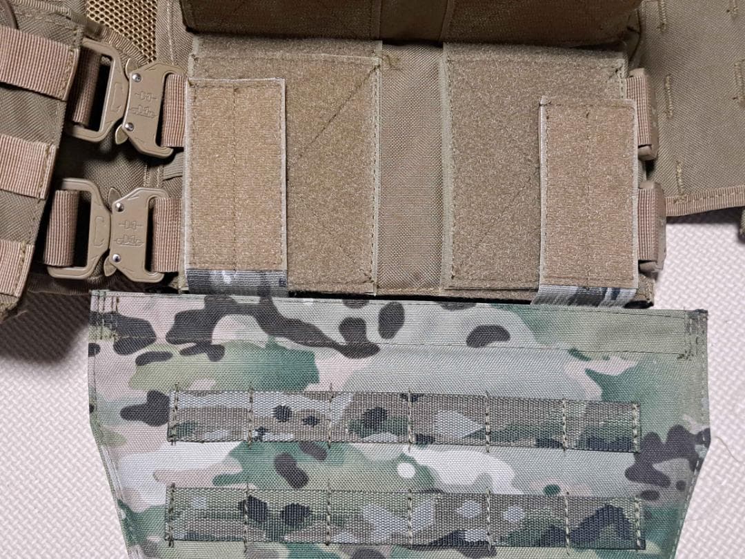 A プレキャリ用 実プレート入りグローインアーマー マルチカム迷彩 NIJ 3A