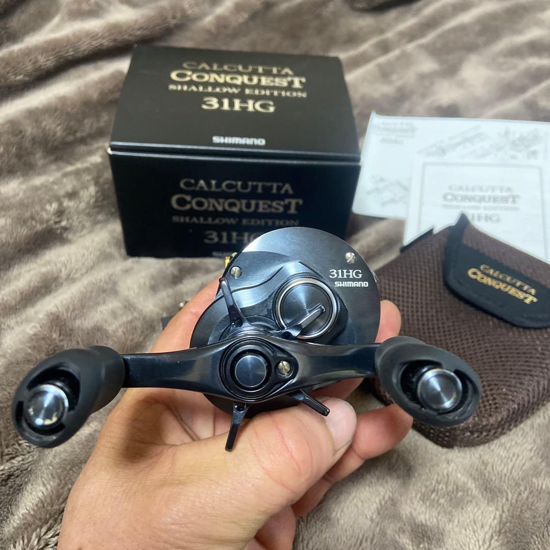 【美品】シマノ 24カルカッタコンクエストシャローエディション31HG(左巻き)