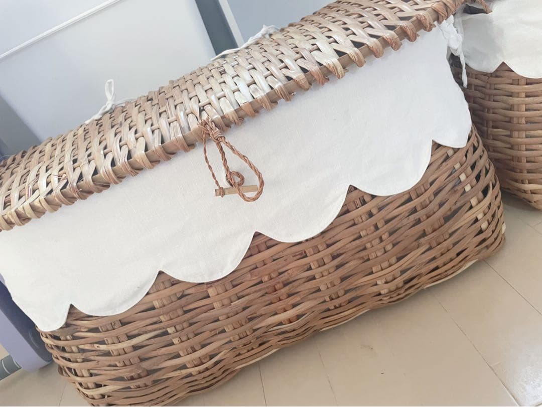 カトリーヌドゥヌアルラタンバスケットLサイズ美品