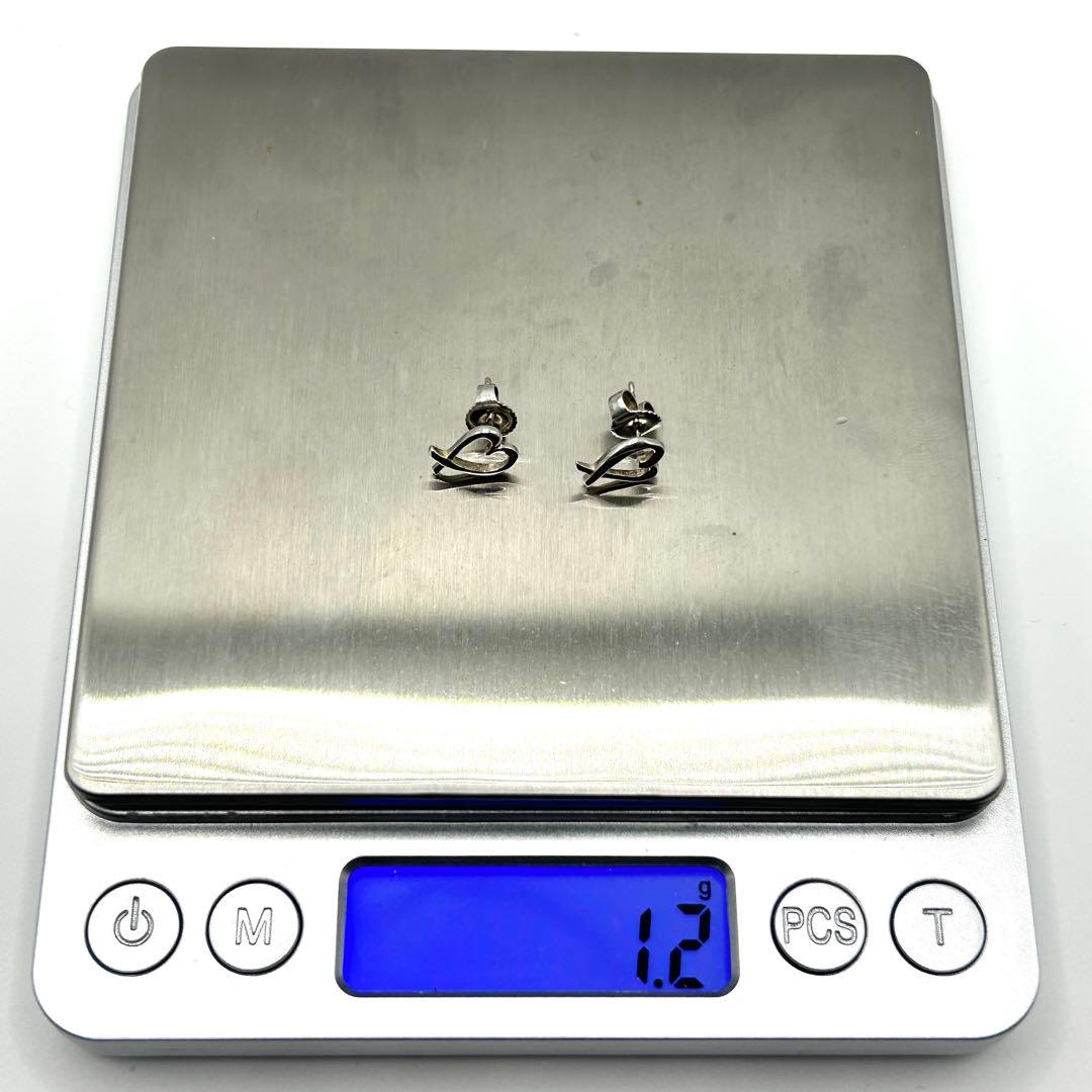 美品　ティファニー　ラビングハート　ピアス　シルバー　925