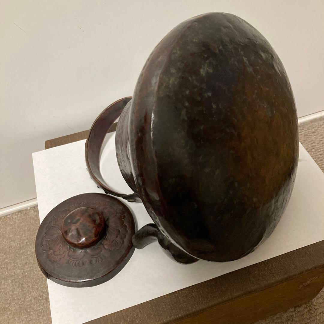 銅製銅瓶　提梁銅瓶手作り老銅瓶ティーポット